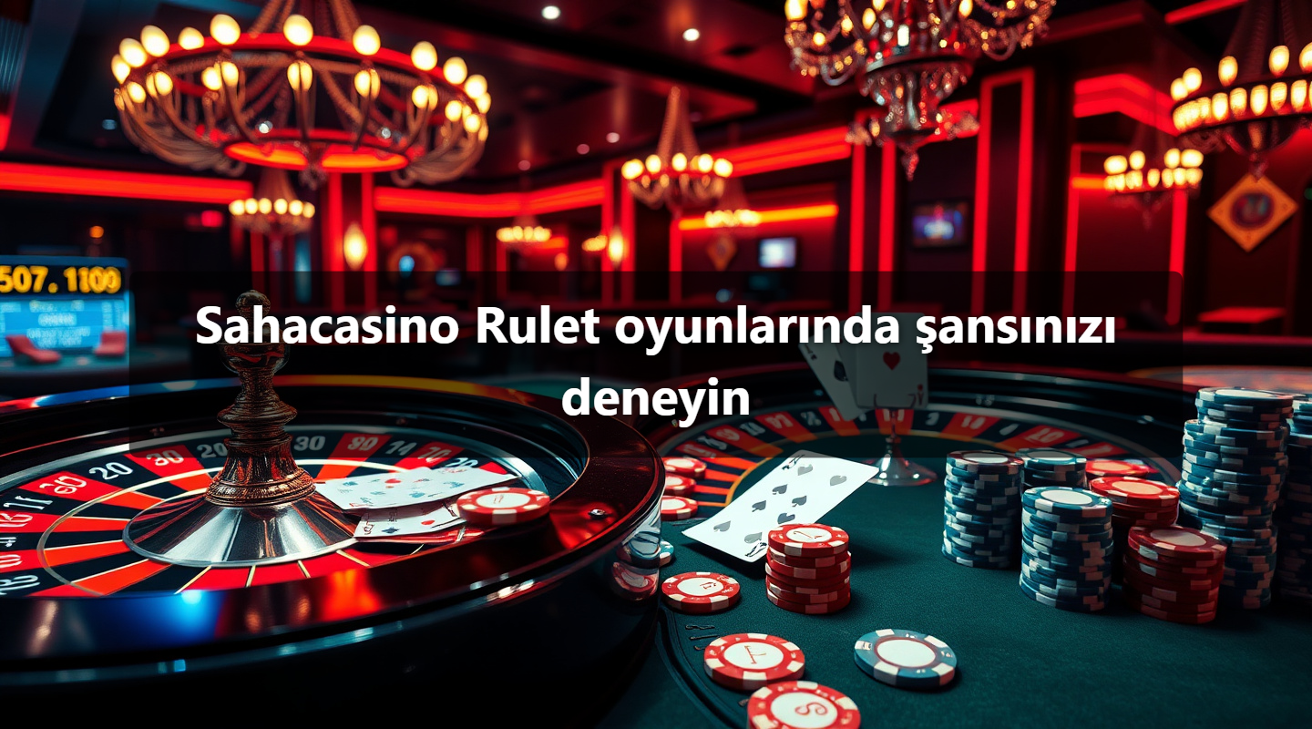 Sahacasino Rulet oyunlarında şansınızı deneyin